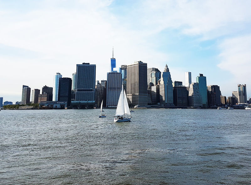 Sur de Manhattan visto desde el ferry a Governors Island - Foto de Andrea Hoare Madrid